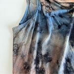 Coin 1804 Draped Cardigan Duster Vest Womens Medium Blue Brown Tie Dye Hoodie Photo 11