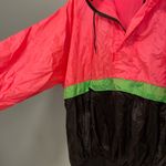 Vintage! Seattle blues neon pink and green Windbreaker hoodie sweatshirt size XL Photo 2