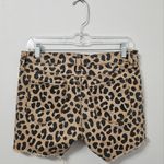 Arizona Jeans Arizona Jean Company Tan & Black Leopard Print Cutoff Denim Shorts Size 9 Photo 2
