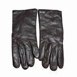 VTG Cashmere WPL 9093 Women's Chocolate Brown Size 7M Leather Gloves Lined Photo 3
