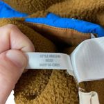 Madewell (Re)sourced Fleece Quilted Pocket Popover Jacket in Brown/Blue Size XS Photo 12