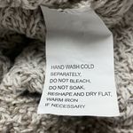 eight eight eight  Women’s Large Biege Cotton Cowl Neck Herringbone Sweater Tunic Photo 11