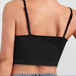 SheIn Tie Front Lace Trim Cami Top Photo 2