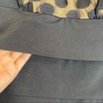 St. Tropez  dress 6 black short sleeve polka dot mesh overlay tiered sheath Y2K Photo 6