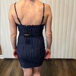 Forever 21 NWT  Navy Pinstripe Mini Dress Photo 2