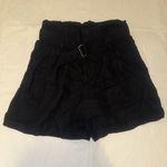 Banana Republic  Black Paper Bag Shorts with Elastic Waistband Photo 0