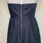 Anthropologie Moulinette Soeurs Dress Lace Crochet Strapless Black Size 6 Photo 6