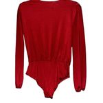 Lysse  burgundy wrap bodysuit top small‎ Photo 1