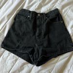 Levi's  Women's Black High Waisted Mom Denim Shorts Photo 2