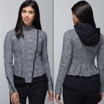 Lululemon Bust A Move Double Zipper Hooded Jacket Plush Petal Black Ghost size 4 Photo 0