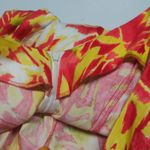 Ralph Lauren  Tropical Floral Sleeveless Stretchy Dress - Red and Yellow Size 6 Photo 6
