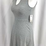 BP New Polo Tank Dress Sleeveless Mini Tennis Dress Ribbed Heather Grey Photo 7