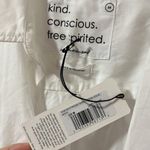 NWT Unsubscribed Boyfriend White Long Sleeve Shirt Dress Size Medium Photo 5