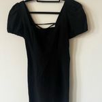ZARA  Black Puff Sleeve Dress Photo 1