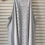 Andree by Unit e Grey Suede Cut Out Sleeveless Top Photo 0