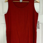 Chico's Chico’s Burnt Orange Ribbed Tank Top‎ Size 1 (Size Medium) Photo 0