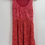 Urban Outfitters Pins and Needles Dress Red-Orange Lace Overlay Cute size medium Photo 1