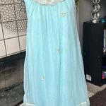 Vintage nightgown by Radcliffe size small baby blue sheer chiffon lace babydoll Photo 0