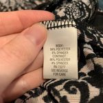 Dana Buchman  Boho Floral Print Round Neck 3/4 Sleeve‎ Tunic Blouse Black Size S Photo 3