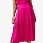 ASTR ππ Bustier Satin Dress ~ Barbiecore Fuchsia Small S NWOT Photo 0