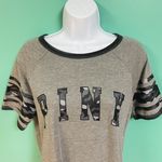 Victoria's Secret PINK Gray Camo Short Sleeve Tee Photo 3