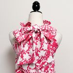 Tuckernuck Pink White Wildflower Blythe Sleeveless Floral A Line Bow Dress XXS Photo 5