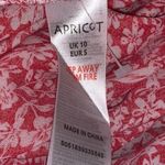 Apricot Red/White Floral Sleeveless Dress Size S (UK) = size Med/6 US NWT Photo 4