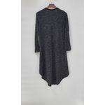 Red 23 Longline Cardigan Sweater Leather Sleeve Contrast Black Made USA Women M Size M Photo 5