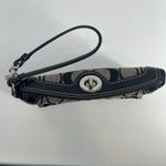  Signature C Monogram Y2K Coach Jacquard Signature C Turn Lock Black Beige Photo 5