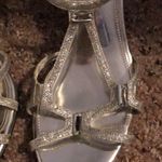 Nina  Silver Glittery Heels Photo 1