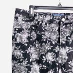 Charter Club Jean Capri Jean 14 Modern Fit Skinny Stretch Floral Black Gray Photo 3