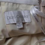 Oleg Cassini Brocade Off the Shoulder High Low Dress 6 Formal Floral Stunning Blue Photo 5