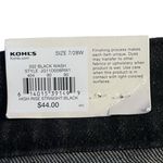 SO  Jeans Womens 7 28W Black Stretch High Rise Straight Leg Distressed Raw Hem Photo 9