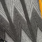 Icelandic Design Chevron Zipper Cardigan Sweater Medium Black Photo 7