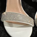 Top Moda  Elegant White Heels with Glittering Silver Straps Photo 2