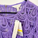 NWT Anthropologie Adiva Lavender Lace Women's Blouse Photo 1