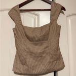 superdown  Checkered Tan Mini set Photo 2