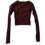 Glassons ✰brown contrast stitch waffle long sleeve from ✰ Photo 0