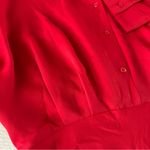 EXPRESS Portofino Shirt dress Red Size M Photo 3