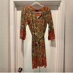 AUW Multicolored Paisley 3/4 Sleeve Dress Size 6 Photo 1