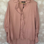 DKNY  Pink Button Down Blouse Photo 0