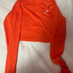 Gymshark Orange Cropped Long Sleeve Top Photo 0