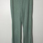 21 Saints Sage Green Ribbed Flare Pants Large Photo 1