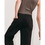 Everlane The Easy Pant Straight Leg Chino Elastic Waist Pull-On Black S Photo 2