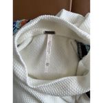 Free People  Switch It Up Cuff White Waffle Thermal Crochet Long Sleeve Top Sz XS Photo 10