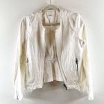 BLANK NYC Part Time Lover Jean Cotton Denim Jacket White Small Photo 0