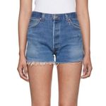 RE/DONE $295 NWT x LEVI'S HIGH RISE INDIGO SHORTS SZ 25 Photo 1