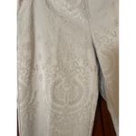 Oscar de la Renta  silver paisley baroque cropped pants size 12 Photo 1