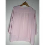 J.Jill Wearever Collection Womens Small Wrap Blouse 3/4 Sleeve Pink Valentine Photo 1