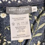 Earthbound Floral V-Neck Long Sleeve Crochet Dress Size M Photo 8